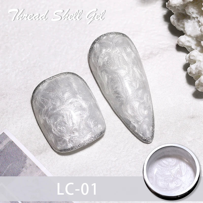 LILYCUTE 8ml Pink Dried Flower Gel Nail Polish Natural Flower Fairy Nail Art Gel Soak Off UV LED Painting Varnish For Nails DIY