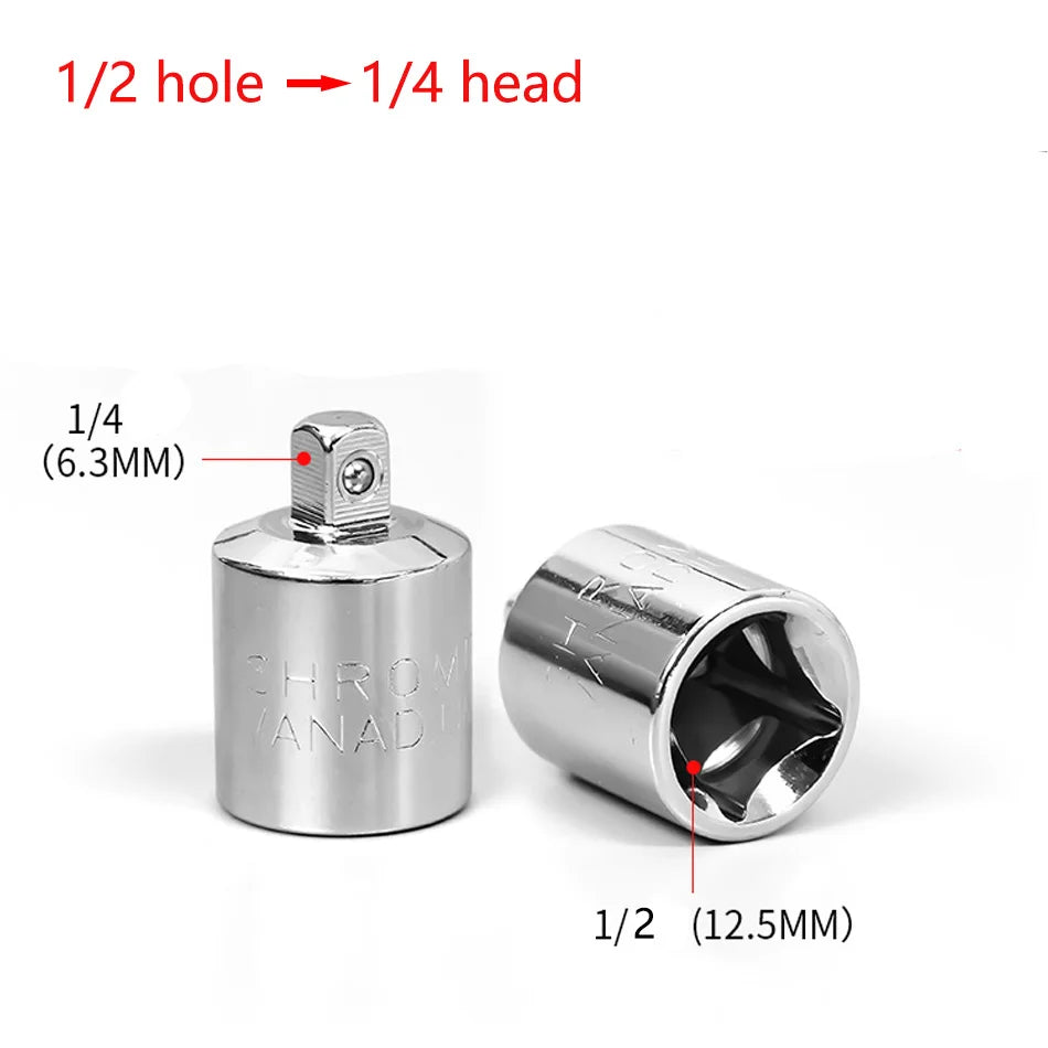 Ratchet Wrench Socket Converter Head Sleeve Adapter 1/2" Big Fly To 3/8" 1/4" Hand Tools