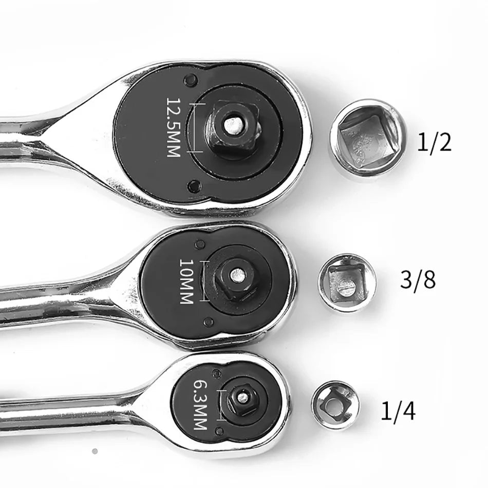 Ratchet Wrench Socket Converter Head Sleeve Adapter 1/2" Big Fly To 3/8" 1/4" Hand Tools