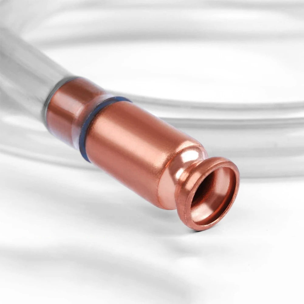 Self Suction Oil Pump Copper PVC Filler Pipe Manual Pumping Oil Pipe Fittings Siphon Connector Fuel Water Shaker Siphon