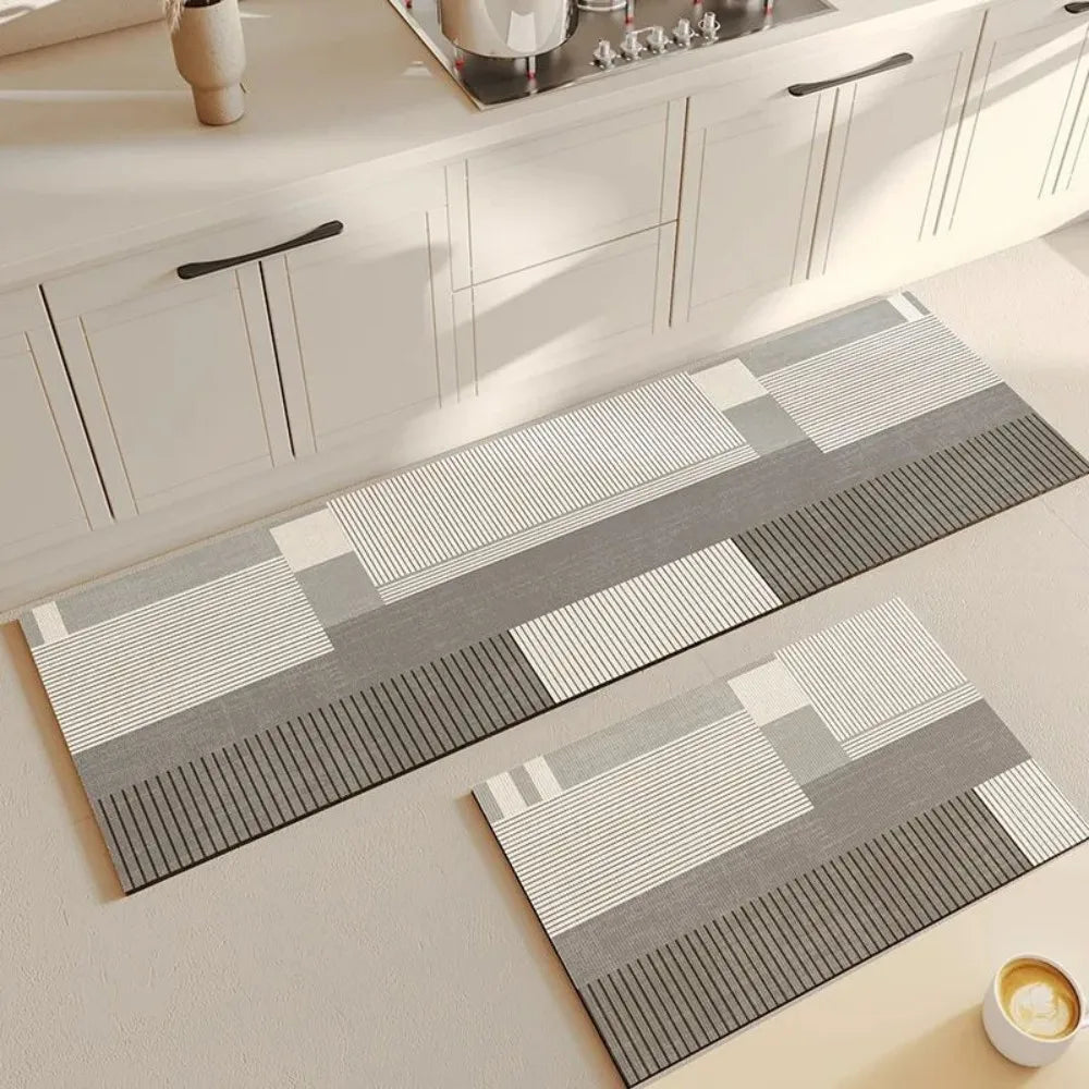 VIKAMA Multi-Functional Non-Slip Mat & Carpet Absorbs Water, Features Stylish Patterns, Ideal for Kitchens and Bathrooms