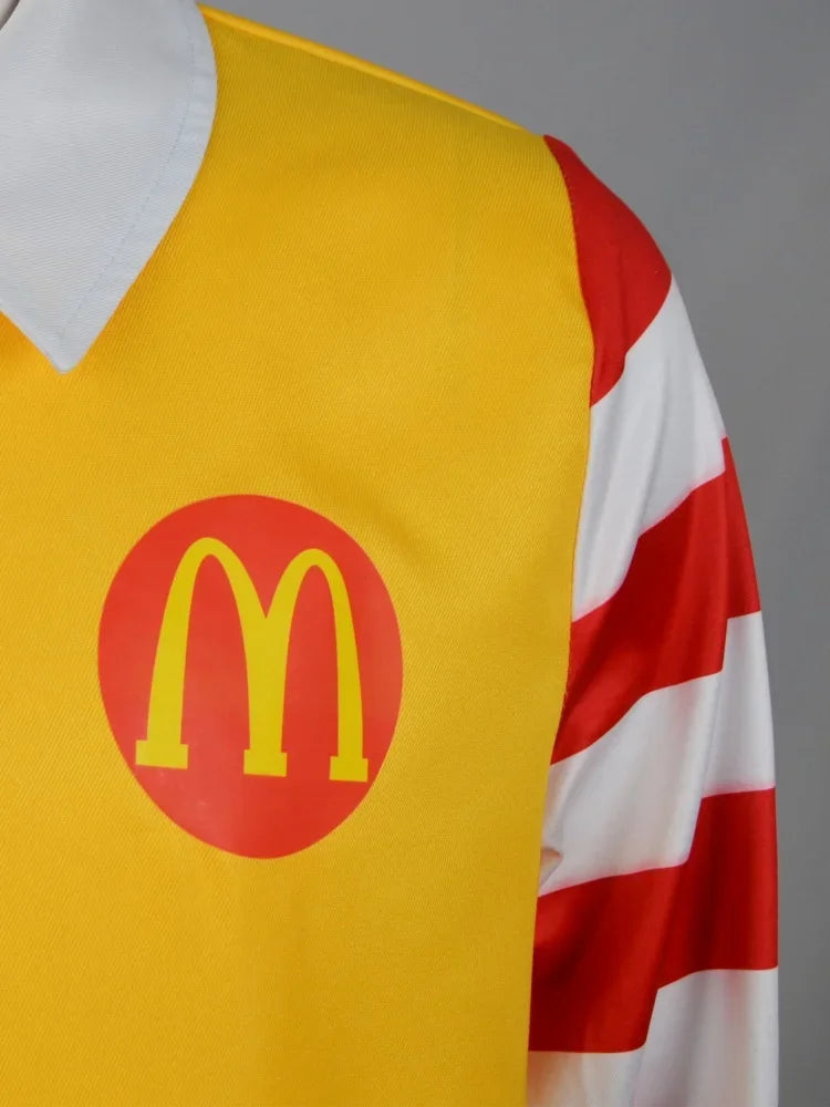 Halloween  Costume de Cosplay pour hommes, combinaisons + chaussettes, Costume pour Ronald McDonald, fête adulte