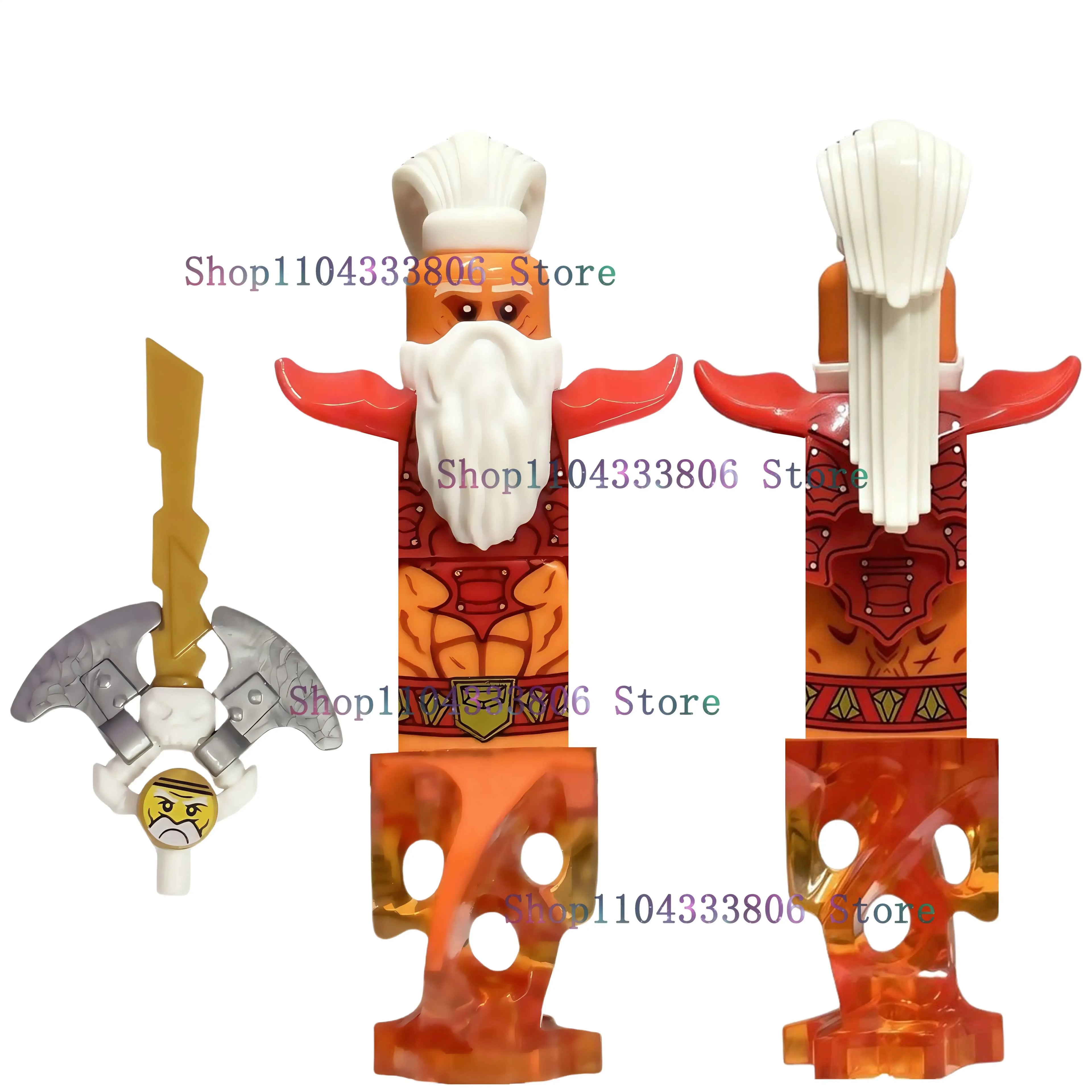 Anime Cartoon TV Ninja Toy Dragons Rising Forbidden Five Nokt Rox Zarkt Drix Kur Pixal Bricks Building Blocks for Kids Gifts