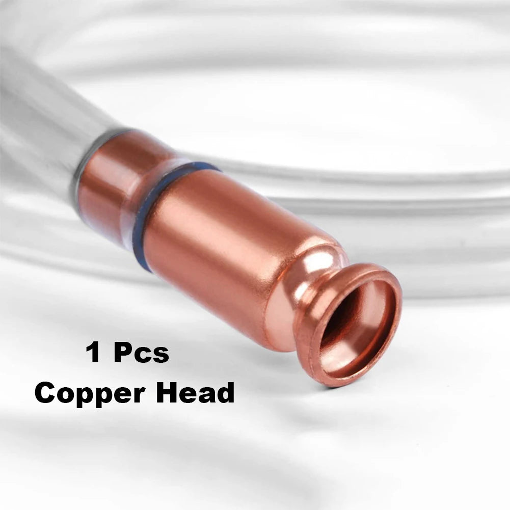 Self Suction Oil Pump Copper PVC Filler Pipe Manual Pumping Oil Pipe Fittings Siphon Connector Fuel Water Shaker Siphon