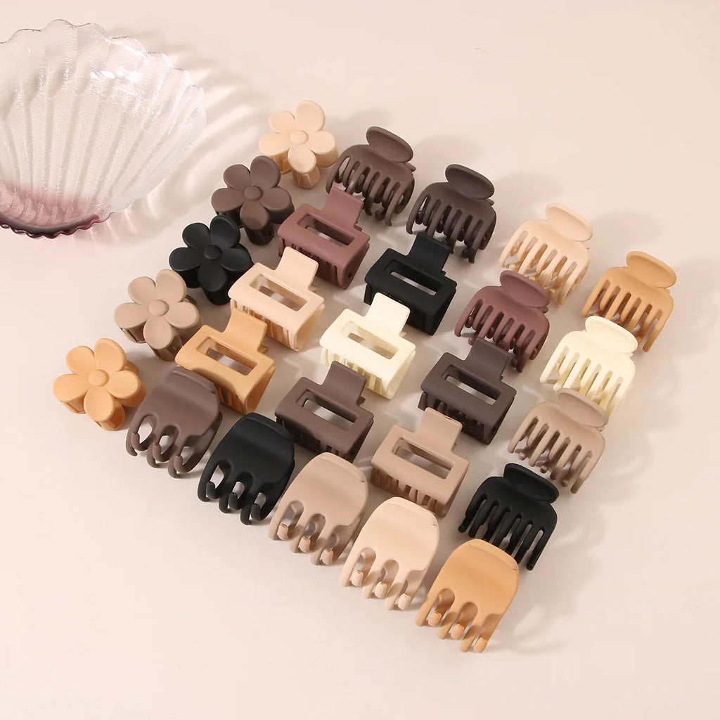 Fashion Medium Hair Claw Clips Non-slip Crab Square Matte for Women Girls, Strong Hold Banana Clips for Thick Thin Hair