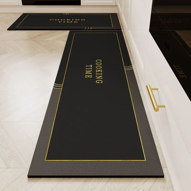 VIKAMA Kitchen Long Rug Diatomite Mat Super-Absorbent Kitchen Floor Mat Anti-Slip Bathroom Foot Pad Room Door Mat