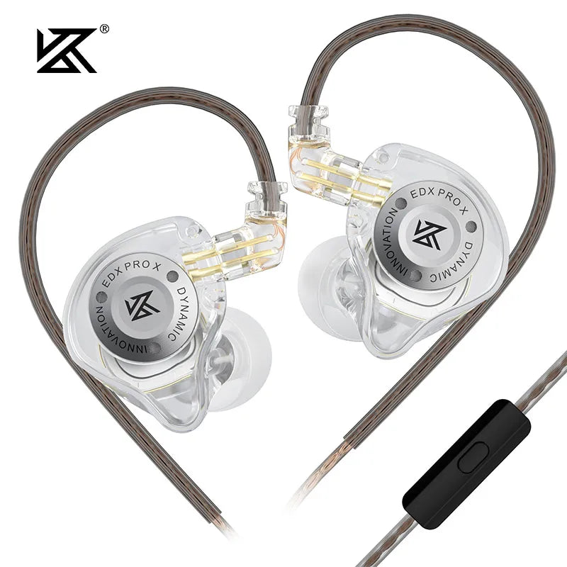 KZ EDX Pro X dynamic driving headphones in-ear monitoring earplugs HIFI bass hi-fi headphones stage sports headphones