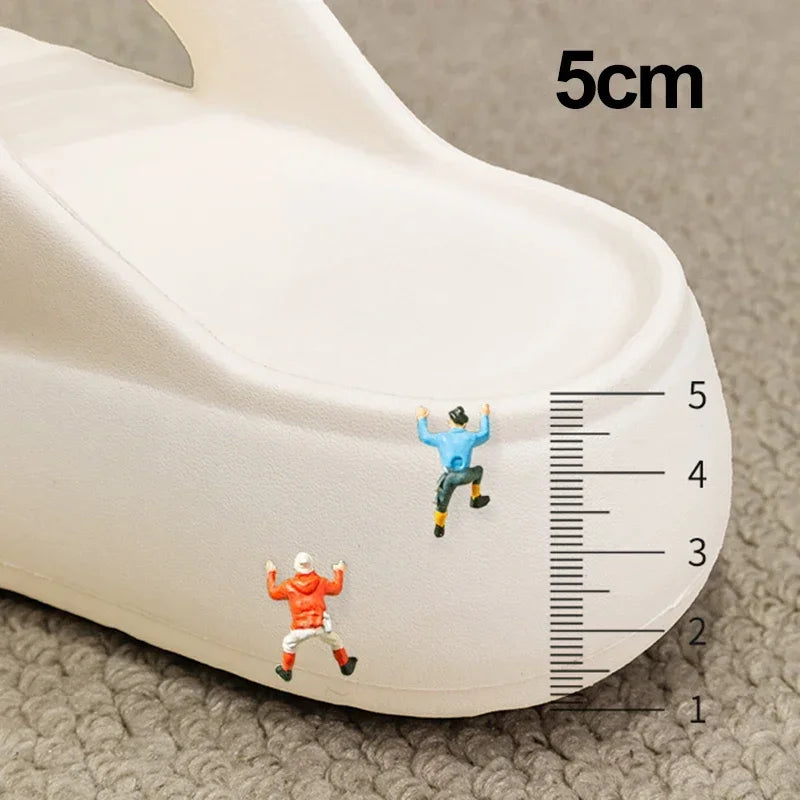 Summer Thick Bottom EVA Flip Flops for Women Non Slip Platform Sandals Woman Fashion Clip Toe Outdoor Slippers Soft Beach Slides
