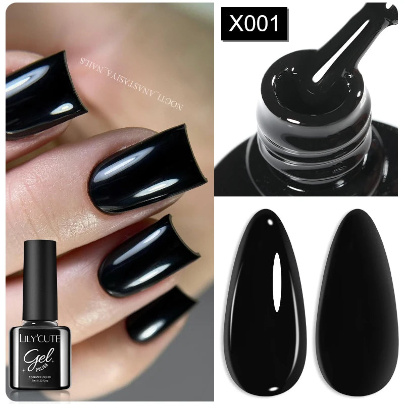 LILYCUTE 8ml Pink Dried Flower Gel Nail Polish Natural Flower Fairy Nail Art Gel Soak Off UV LED Painting Varnish For Nails DIY