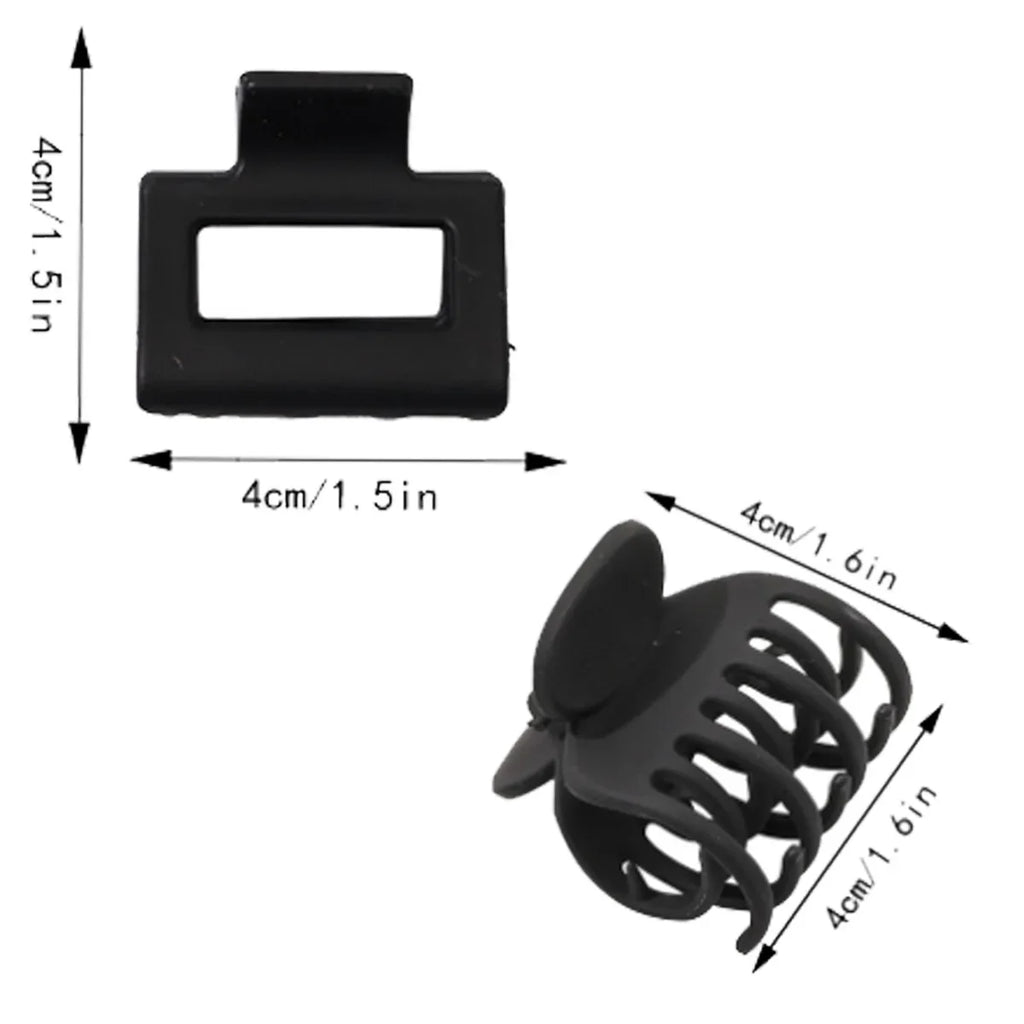 Fashion Medium Hair Claw Clips Non-slip Crab Square Matte for Women Girls, Strong Hold Banana Clips for Thick Thin Hair