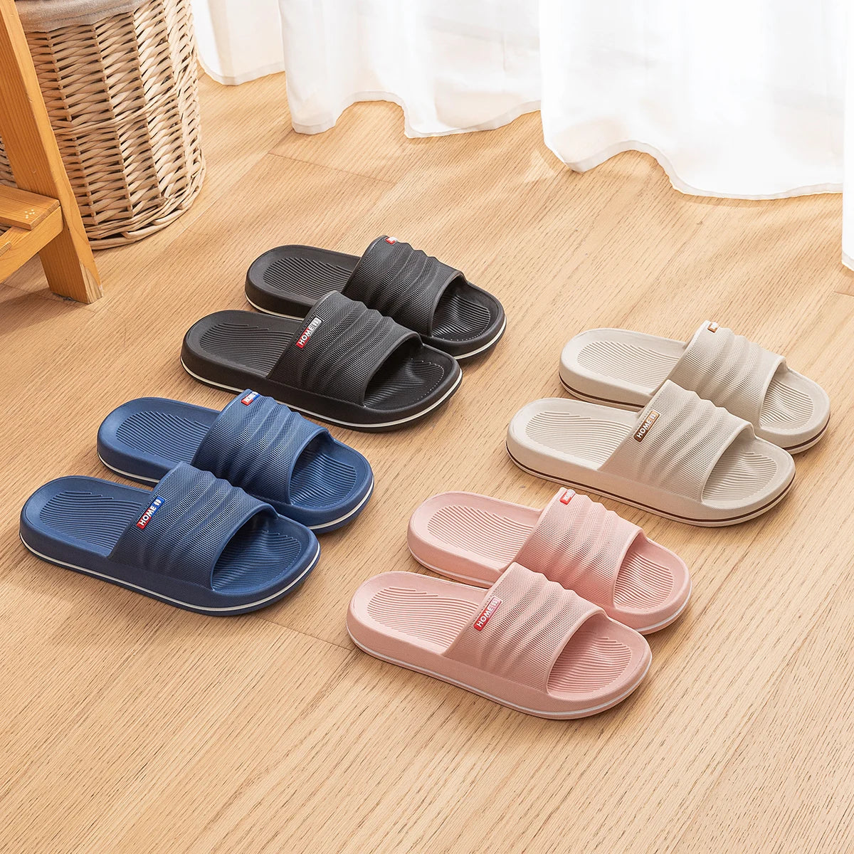 Summer Home Slippers Bathroom Beach Indoor Slides Comfortable Lightweight Outdoor Sandals