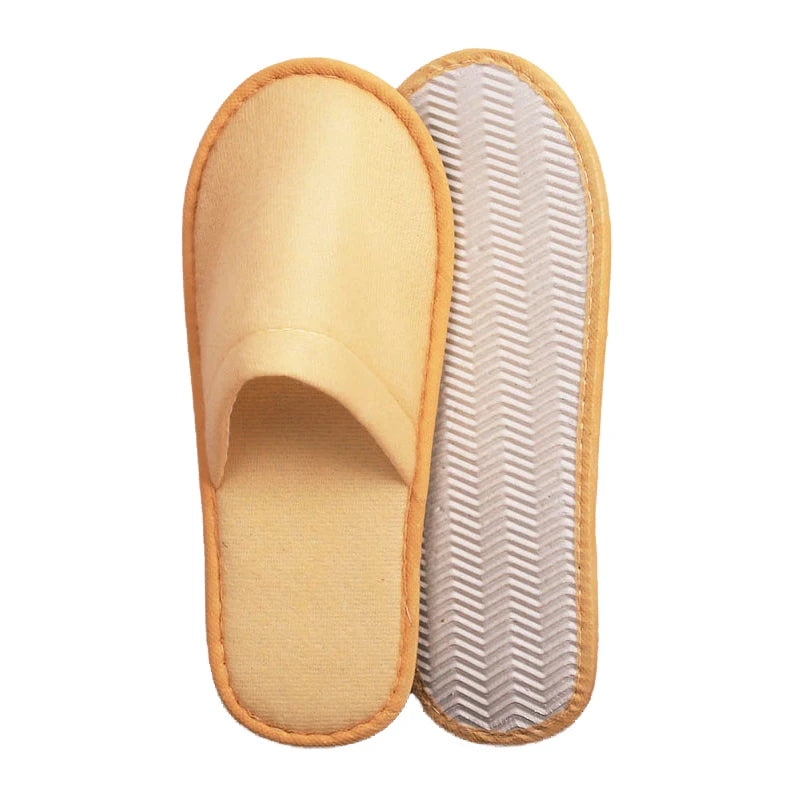 5Pairs Disposable Slippers Hotel Travel Slipper Party Home Guest Men Women Unisex Closed Toe Anti-slip Slippers Sanitary Sandals