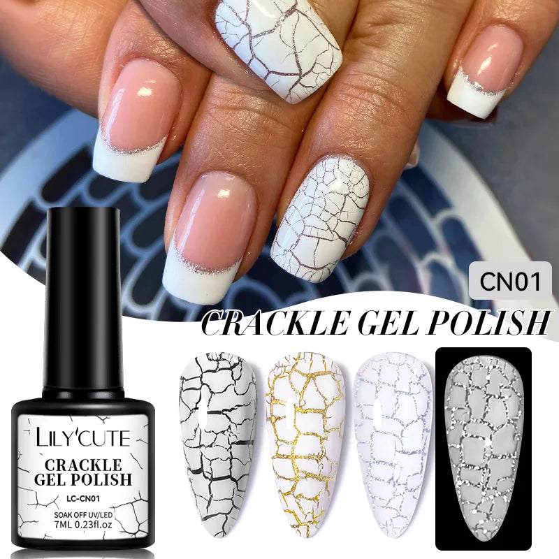 LILYCUTE 8ml Pink Dried Flower Gel Nail Polish Natural Flower Fairy Nail Art Gel Soak Off UV LED Painting Varnish For Nails DIY