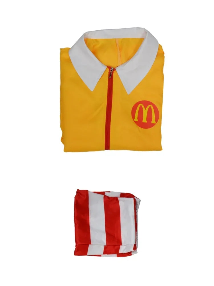 Halloween  Costume de Cosplay pour hommes, combinaisons + chaussettes, Costume pour Ronald McDonald, fête adulte