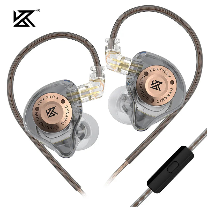 KZ EDX Pro X dynamic driving headphones in-ear monitoring earplugs HIFI bass hi-fi headphones stage sports headphones