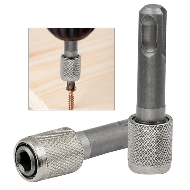 1pc Electric Hammer Conversion Connecting Rod Sleeve SDS Round Shank to Hexagon Converter Impact Drill Head Adapter Tool Texture