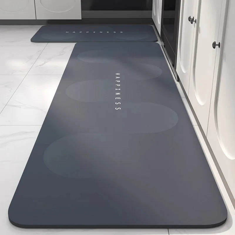 VIKAMA Kitchen Long Rug Diatomite Mat Super-Absorbent Kitchen Floor Mat Anti-Slip Bathroom Foot Pad Room Door Mat