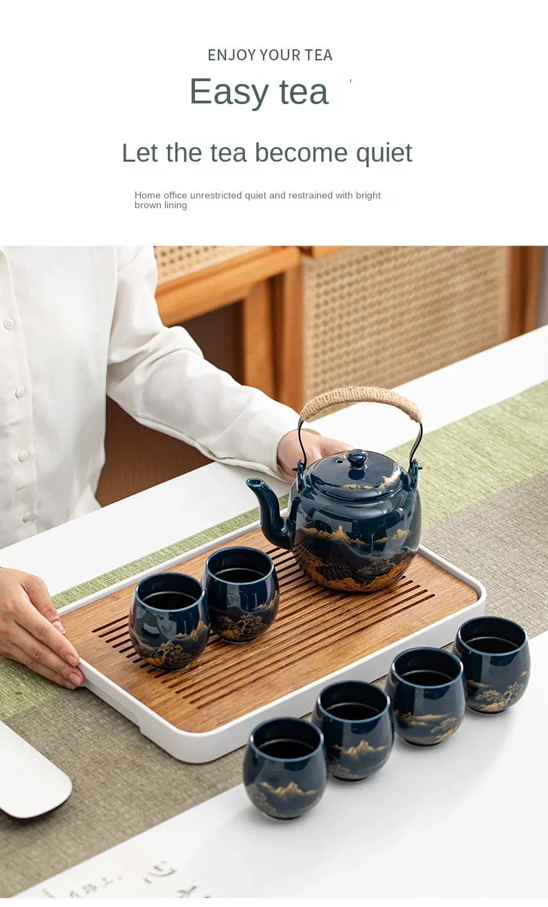 180ml Japanese-style simple master Mug Ceramic tea bowl cup household Jilan simple ceramic large teacup Tea set for a single cup