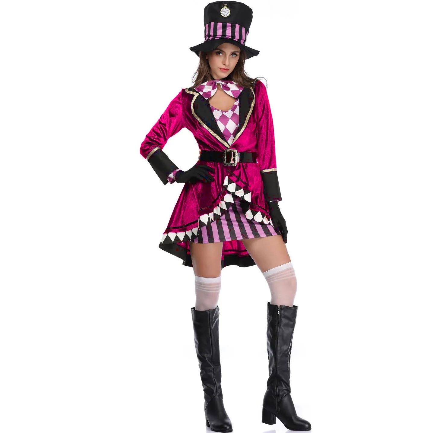 Halloween Costume For Women Cosplay Circus Magician Role Play Stage Outfit Performance Holiday Party Outfits