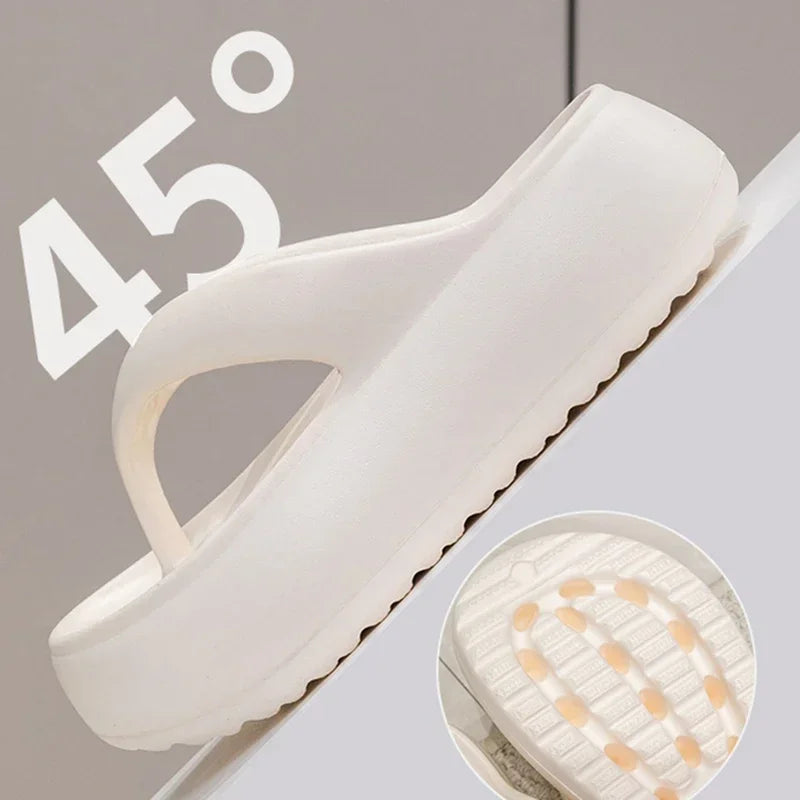 Summer Thick Bottom EVA Flip Flops for Women Non Slip Platform Sandals Woman Fashion Clip Toe Outdoor Slippers Soft Beach Slides