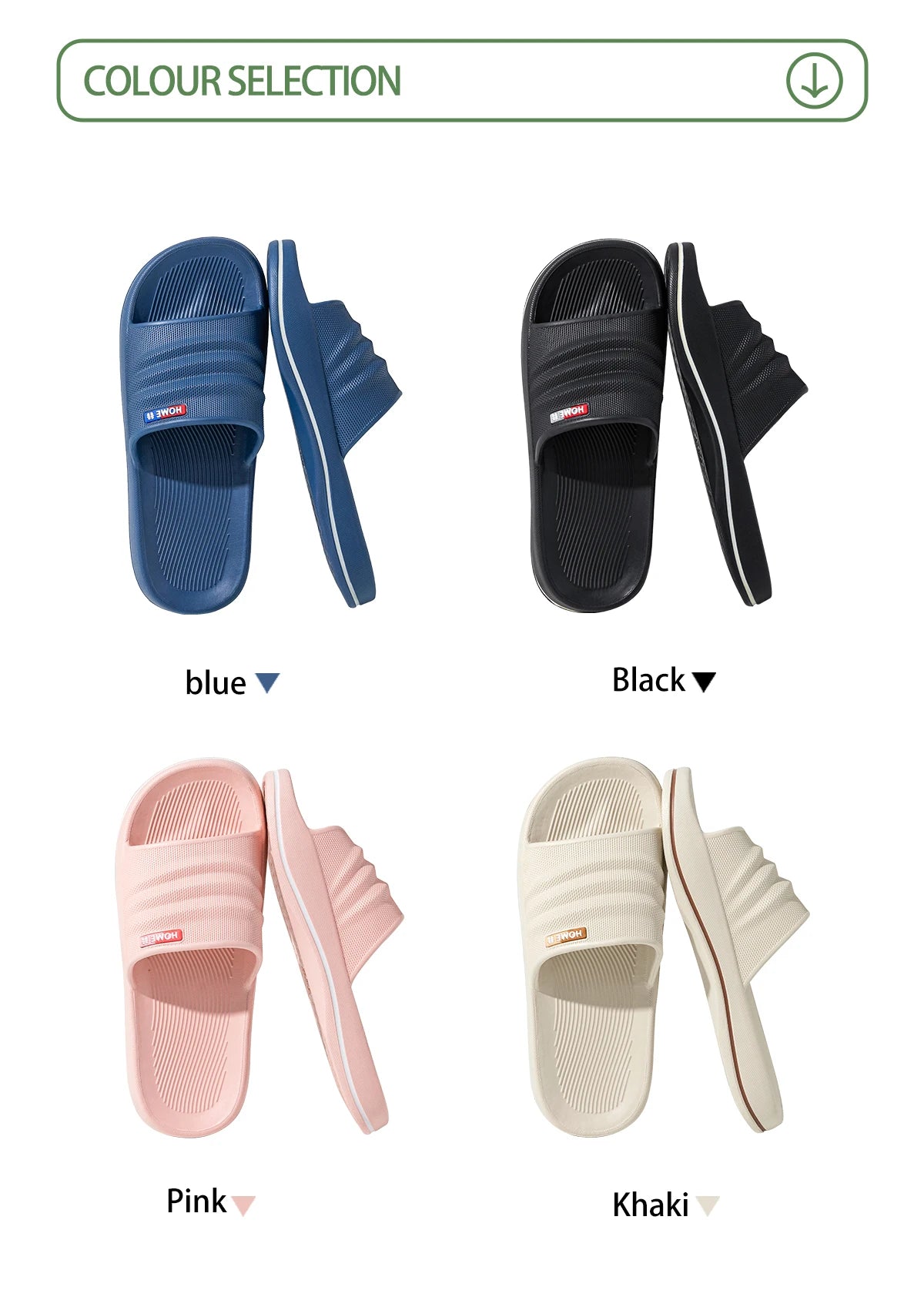 Summer Home Slippers Bathroom Beach Indoor Slides Comfortable Lightweight Outdoor Sandals