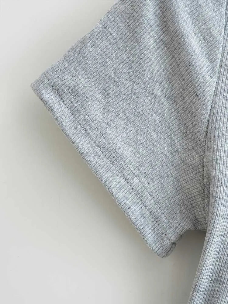 Square Collar High Stretch Summer Crop Tops Women Short Sleeve Tops Sexy Pullover Bottoming Blouses Slim T-shirt