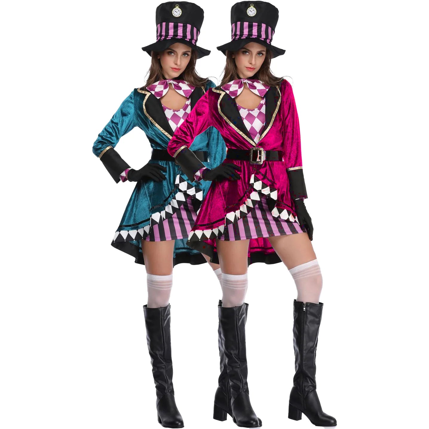 Halloween Costume For Women Cosplay Circus Magician Role Play Stage Outfit Performance Holiday Party Outfits