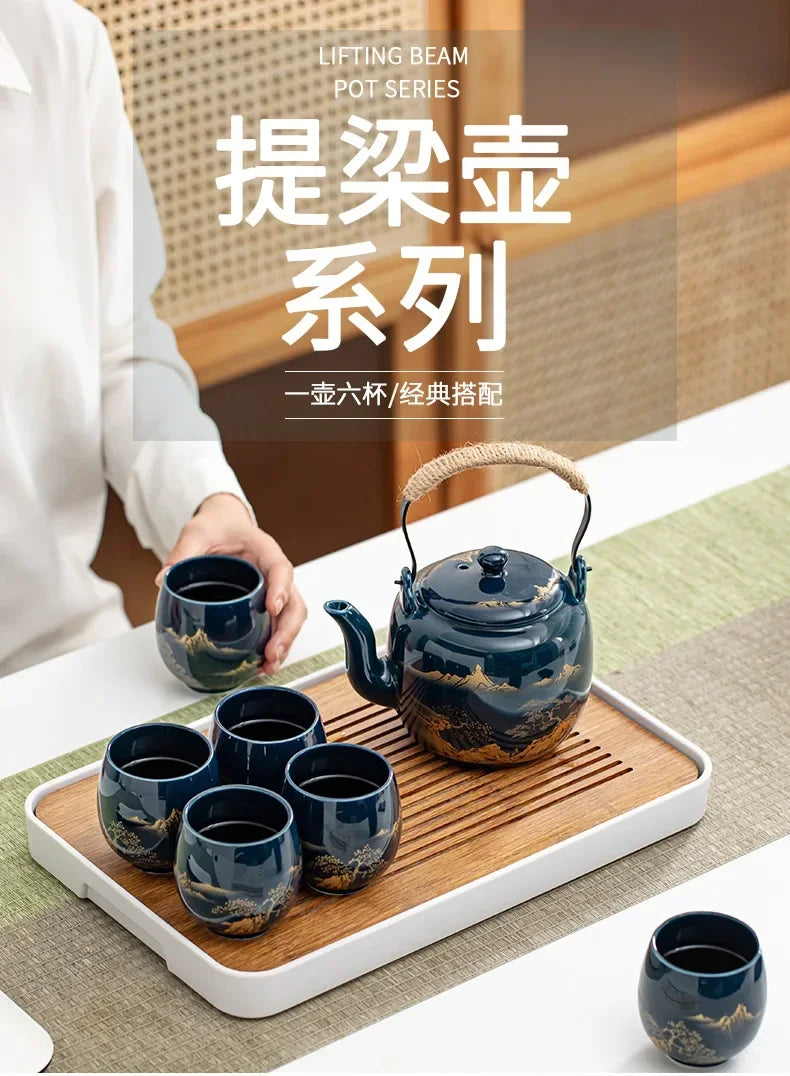 180ml Japanese-style simple master Mug Ceramic tea bowl cup household Jilan simple ceramic large teacup Tea set for a single cup