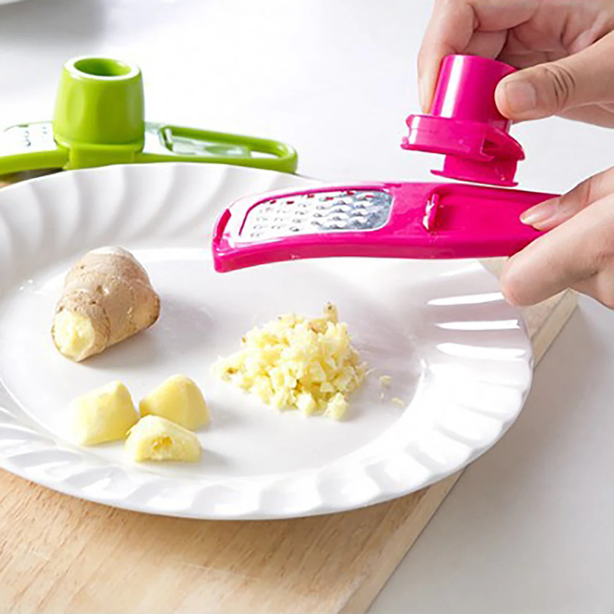 Garlic Ginger Grater Grinder Spice Mill Kitchen Tools Cooking Utensil Gadgets Manual Food Processors Shredder Accessories