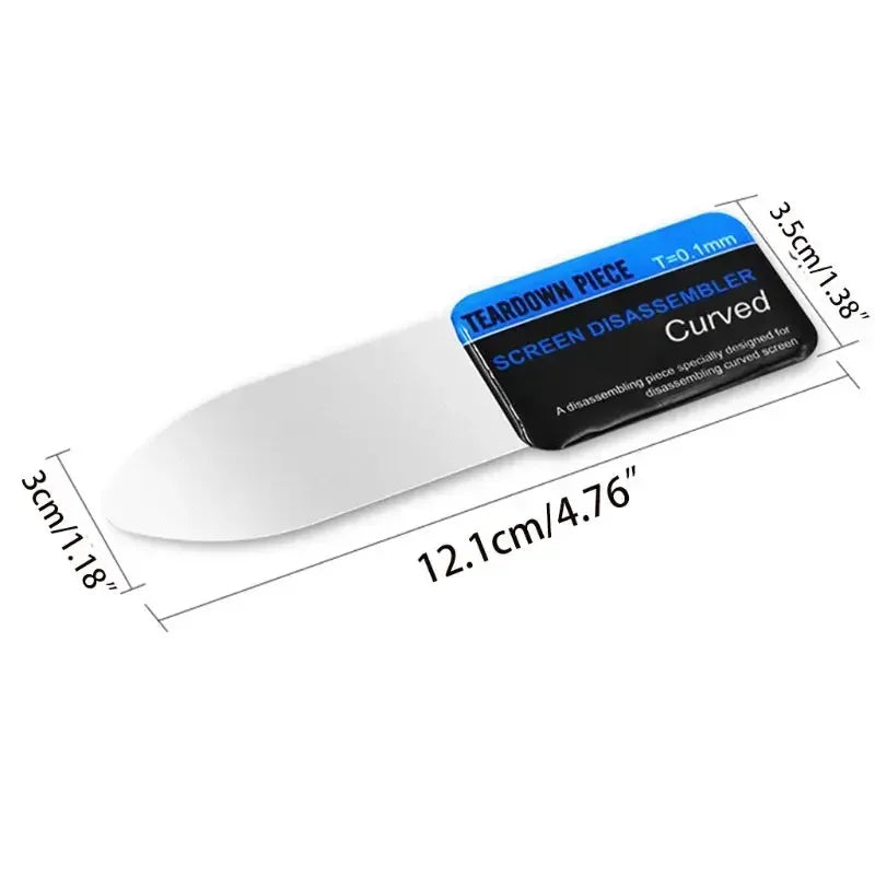 1 Piece Opening Pry Card Tools Steel Metal Ultra Thin Flexible Mobile Phone Disassemble Mobile Phone Curved LCD Screen Spudger