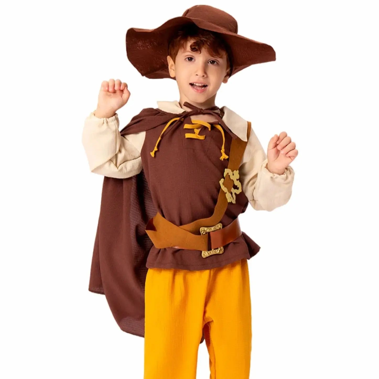 Halloween Costumes Children's Performance Costumes Bat Capes Pleated Witch Hats