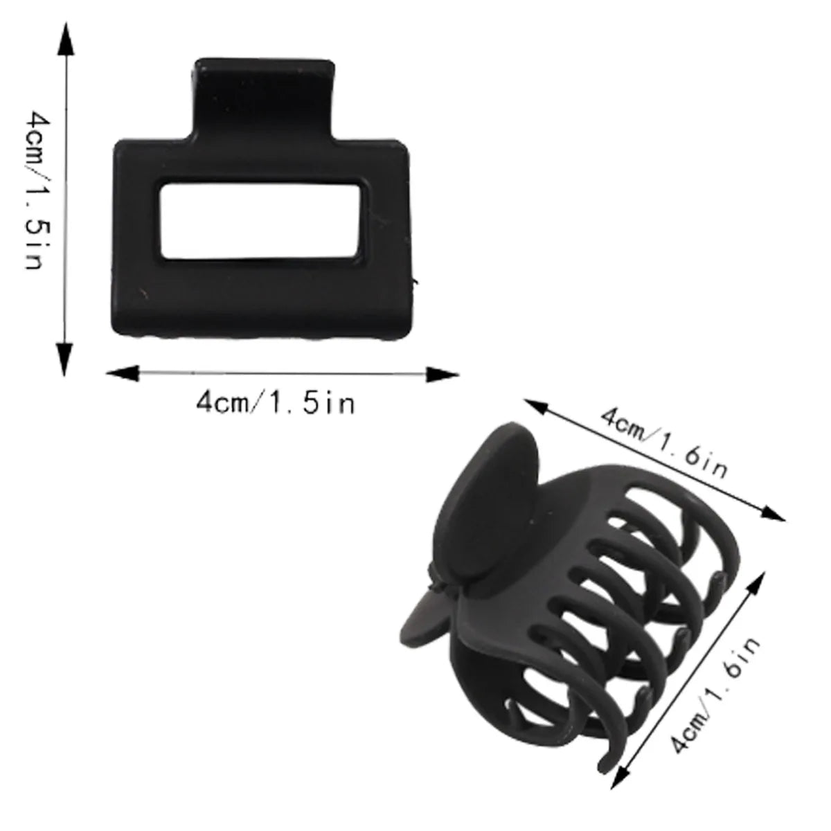 Fashion Medium Hair Claw Clips Non-slip Crab Square Matte for Women Girls, Strong Hold Banana Clips for Thick Thin Hair