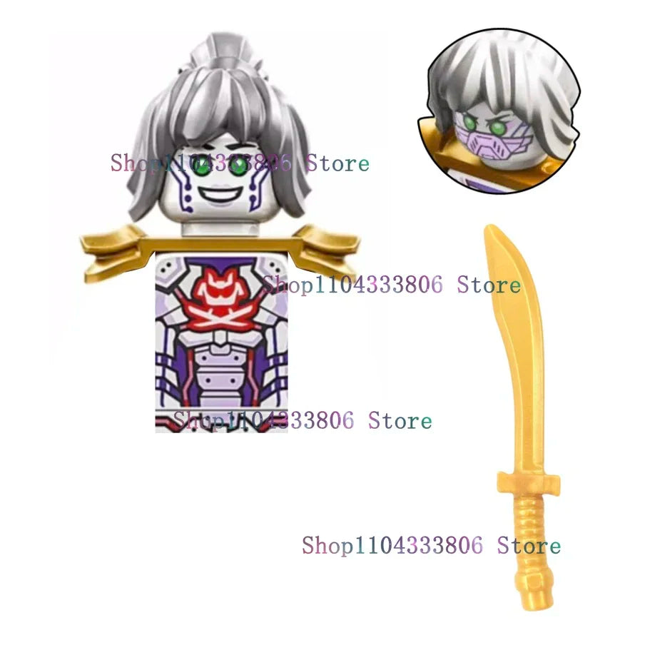 Anime Cartoon TV Ninja Toy Dragons Rising Forbidden Five Nokt Rox Zarkt Drix Kur Pixal Bricks Building Blocks for Kids Gifts