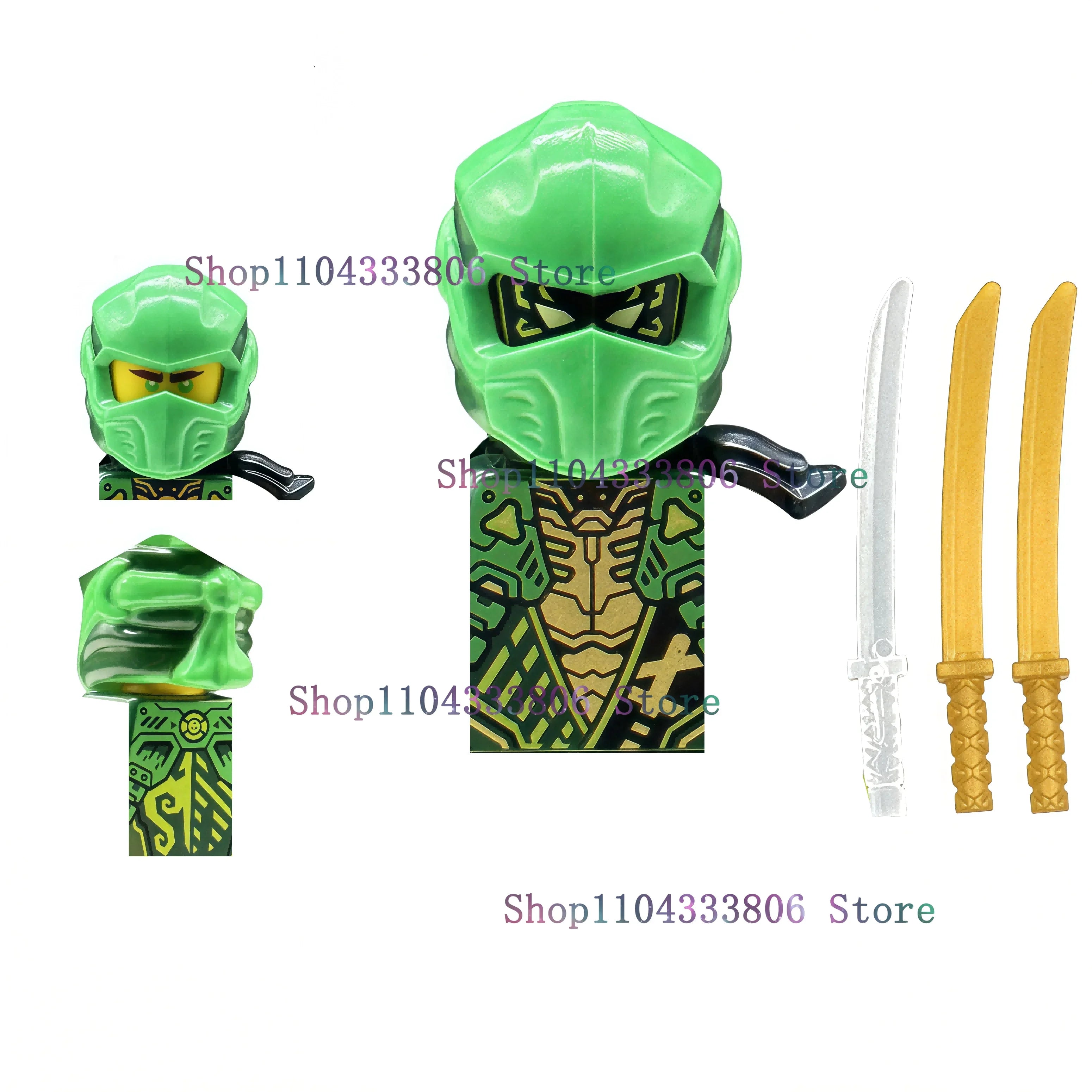 Anime Cartoon TV Ninja Toy Dragons Rising Forbidden Five Nokt Rox Zarkt Drix Kur Pixal Bricks Building Blocks for Kids Gifts