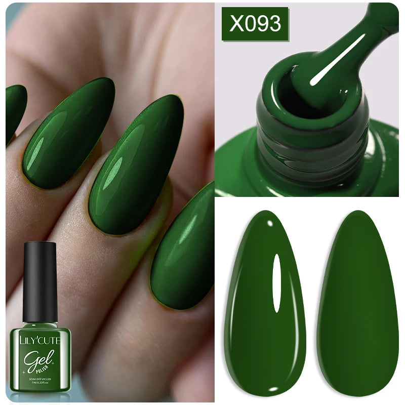 LILYCUTE 8ml Pink Dried Flower Gel Nail Polish Natural Flower Fairy Nail Art Gel Soak Off UV LED Painting Varnish For Nails DIY