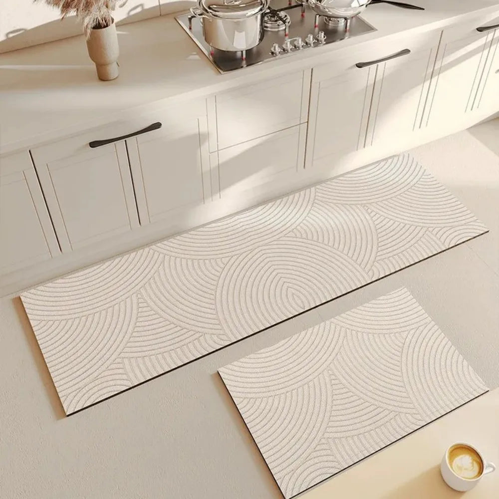 VIKAMA Multi-Functional Non-Slip Mat & Carpet Absorbs Water, Features Stylish Patterns, Ideal for Kitchens and Bathrooms