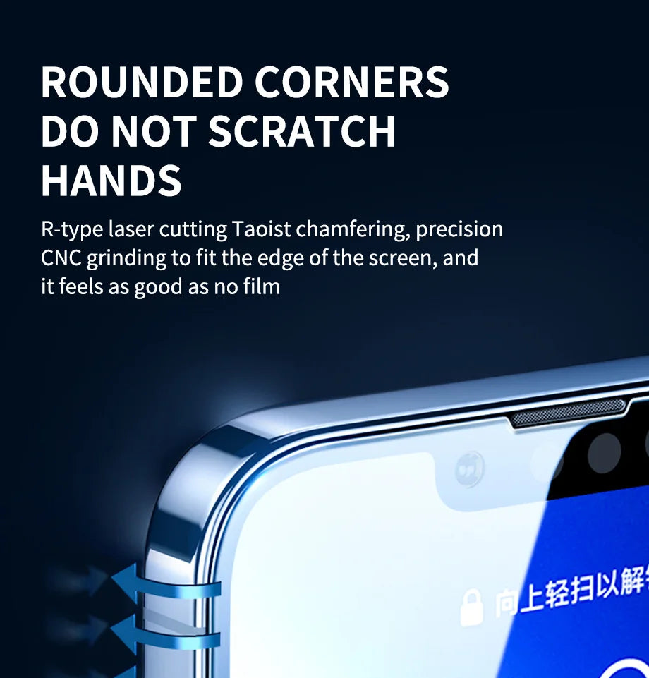 3Pcs Tempered Glass for iPhone 14 13 12 11 15 Pro Max Mini Screen Protector for iPhone 17 XR XS MAX 7 8 Plus 16 Protective Glass