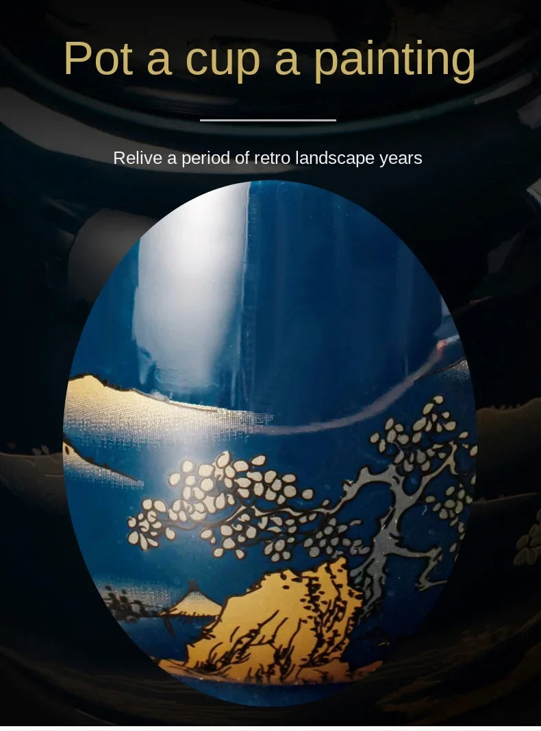 180ml Japanese-style simple master Mug Ceramic tea bowl cup household Jilan simple ceramic large teacup Tea set for a single cup