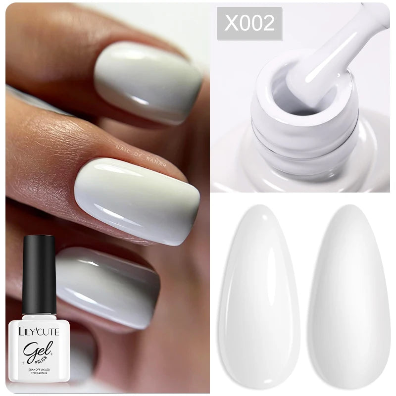 LILYCUTE 8ml Pink Dried Flower Gel Nail Polish Natural Flower Fairy Nail Art Gel Soak Off UV LED Painting Varnish For Nails DIY