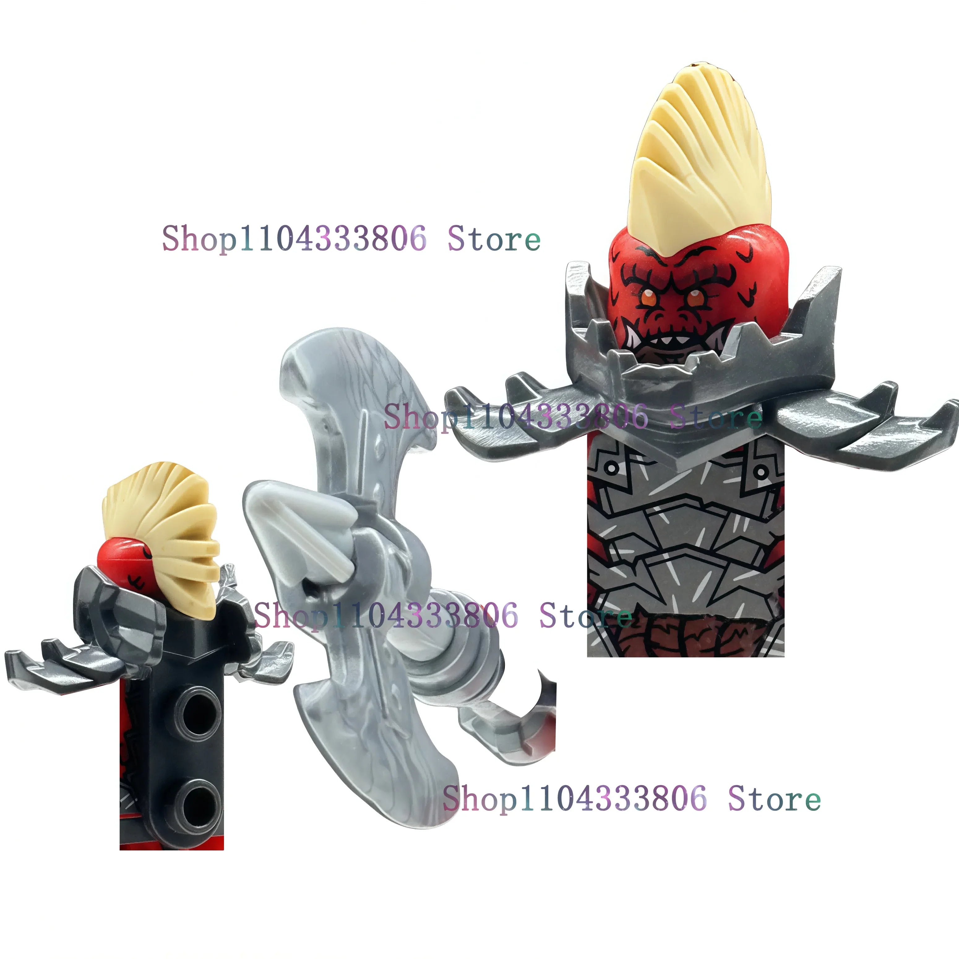 Anime Cartoon TV Ninja Toy Dragons Rising Forbidden Five Nokt Rox Zarkt Drix Kur Pixal Bricks Building Blocks for Kids Gifts