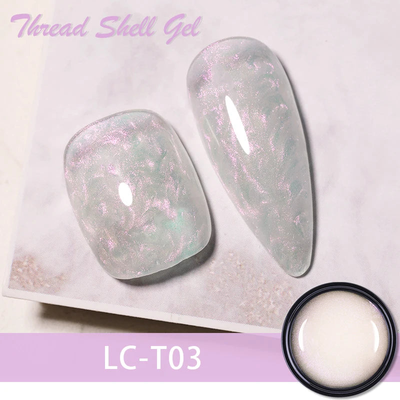 LILYCUTE 8ml Pink Dried Flower Gel Nail Polish Natural Flower Fairy Nail Art Gel Soak Off UV LED Painting Varnish For Nails DIY