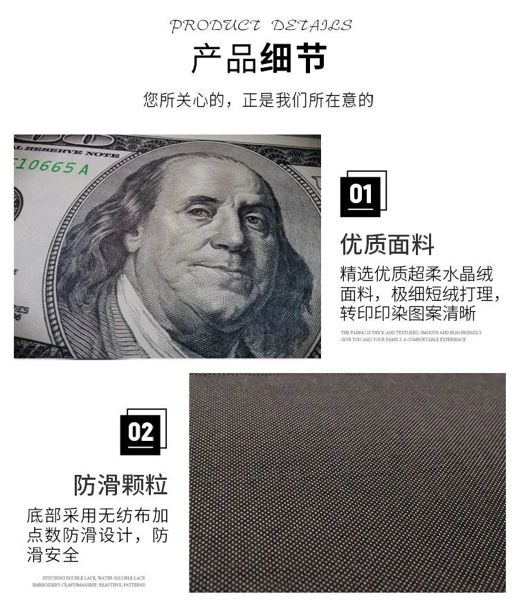 VIKAMA Creative Long strip bedroom bed dollar rug living room rectangular entryway corridor bay window non-slip floor mat