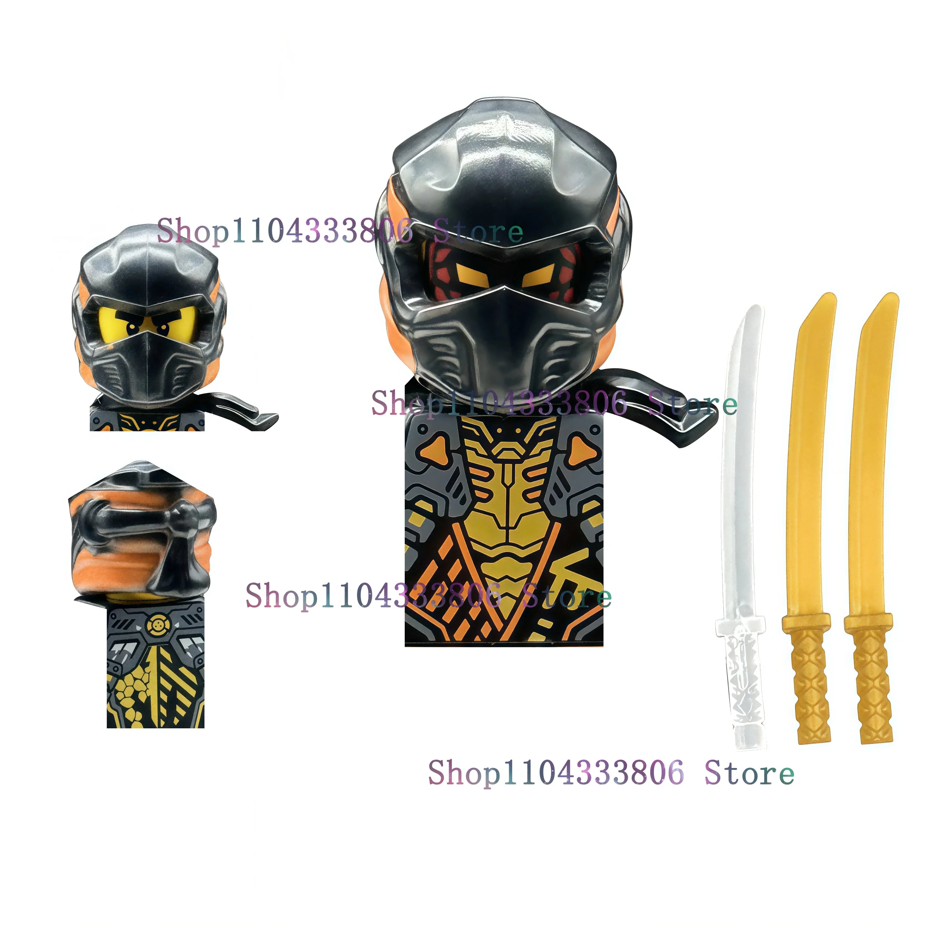 Anime Cartoon TV Ninja Toy Dragons Rising Forbidden Five Nokt Rox Zarkt Drix Kur Pixal Bricks Building Blocks for Kids Gifts