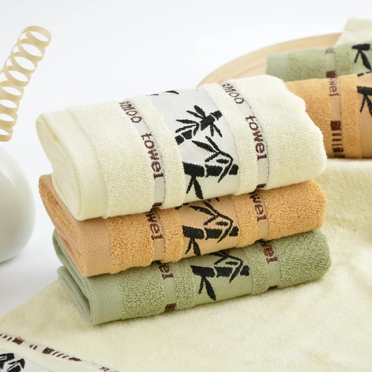 Set of 1/4/6 Bamboo Fiber Towels Sets Home Bath Towels Adults Face Towel Thick Absorbent Luxury Bathroom Towels Toalha De Praia