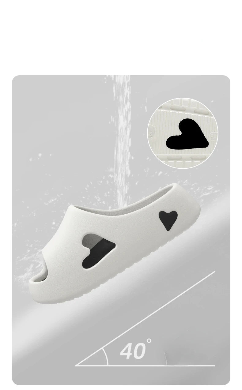 Summer Indoor Outdoor Women Sandal Platform Style Soft EVA Non Slip Love Design Home House Slippers Beach Slides Flip Flops shoe