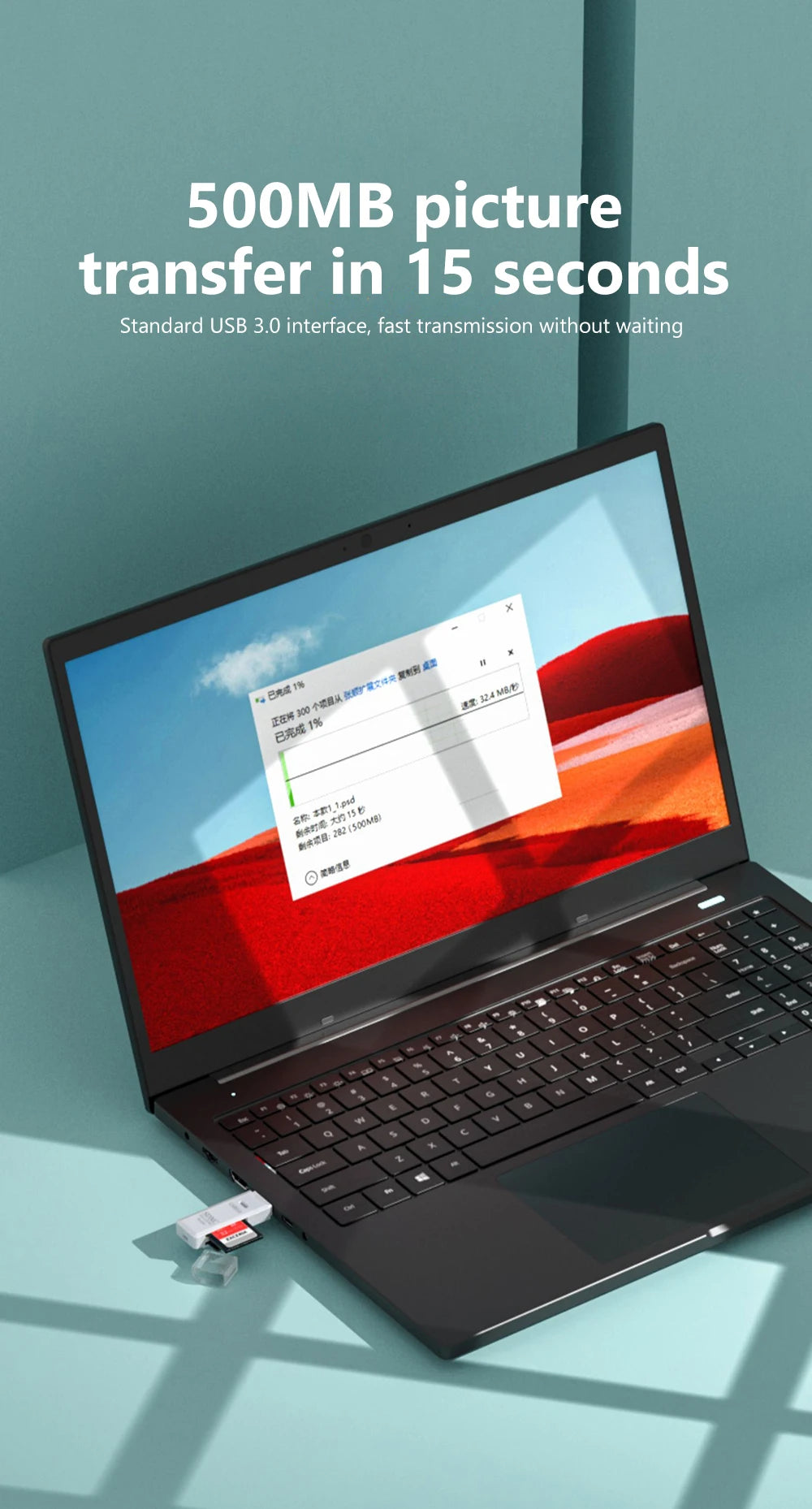 2 in 1 USB 3.0 Card Reader Micro TF sd card Reader usb adapter High Speed Cardreader TF Memory card For PC Laptop Accessories