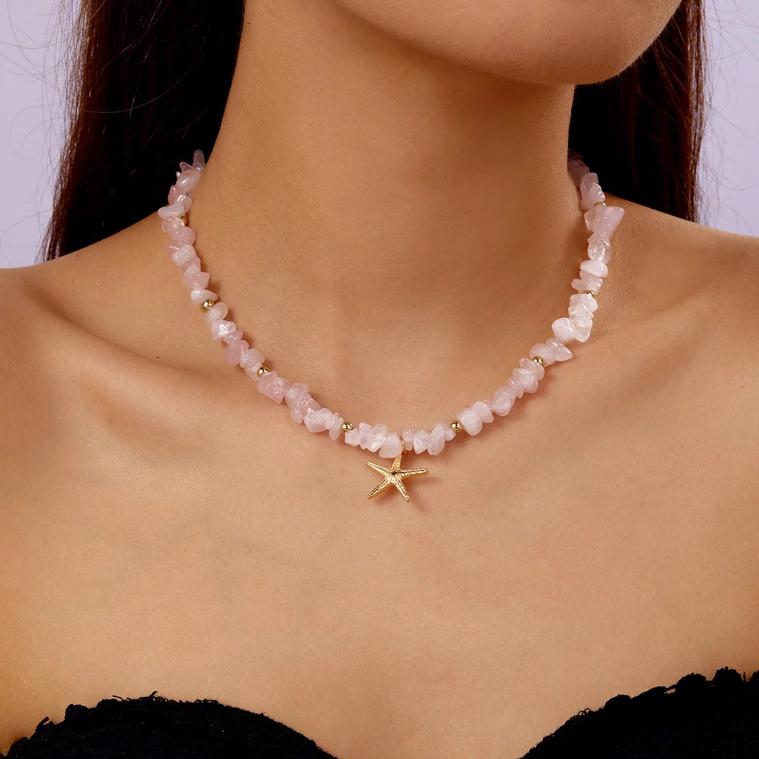 New Beach Style Seashell Necklace Beaded Choker Necklaces for Women Handmade Starfish Pendant Fashion Ocean Jewelry Чокер