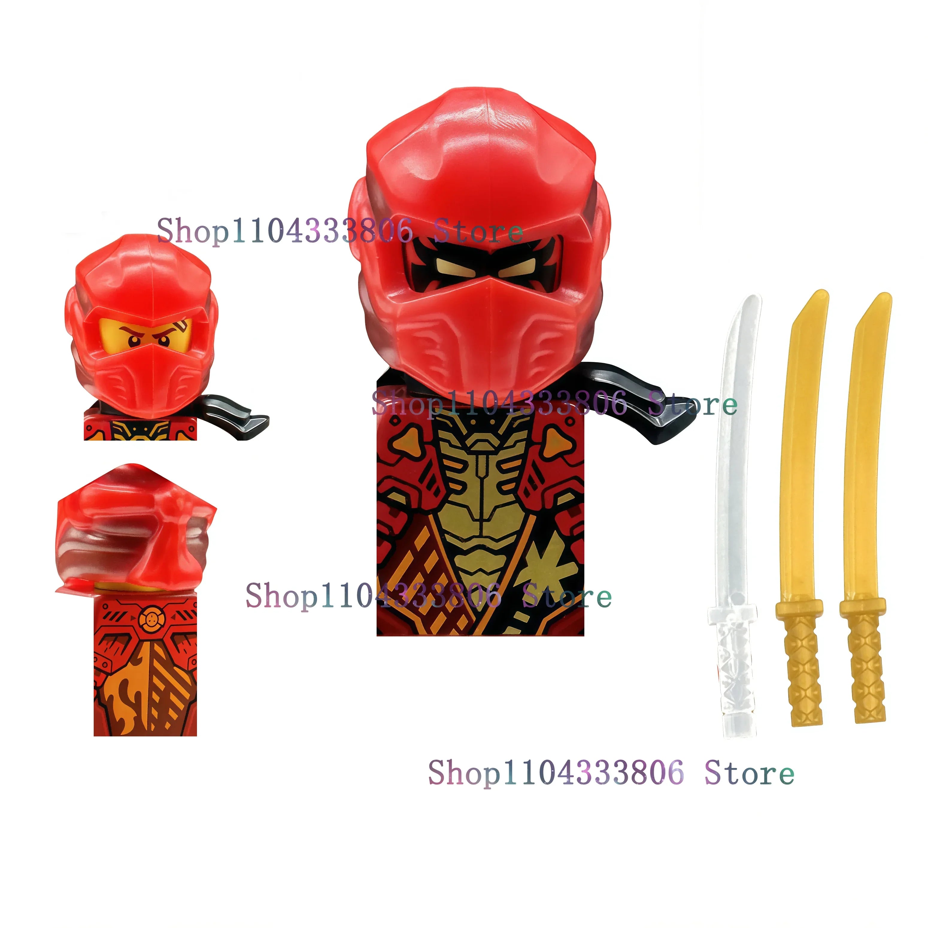 Anime Cartoon TV Ninja Toy Dragons Rising Forbidden Five Nokt Rox Zarkt Drix Kur Pixal Bricks Building Blocks for Kids Gifts
