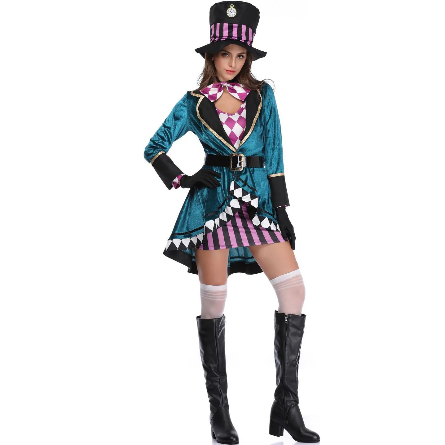 Halloween Costume For Women Cosplay Circus Magician Role Play Stage Outfit Performance Holiday Party Outfits