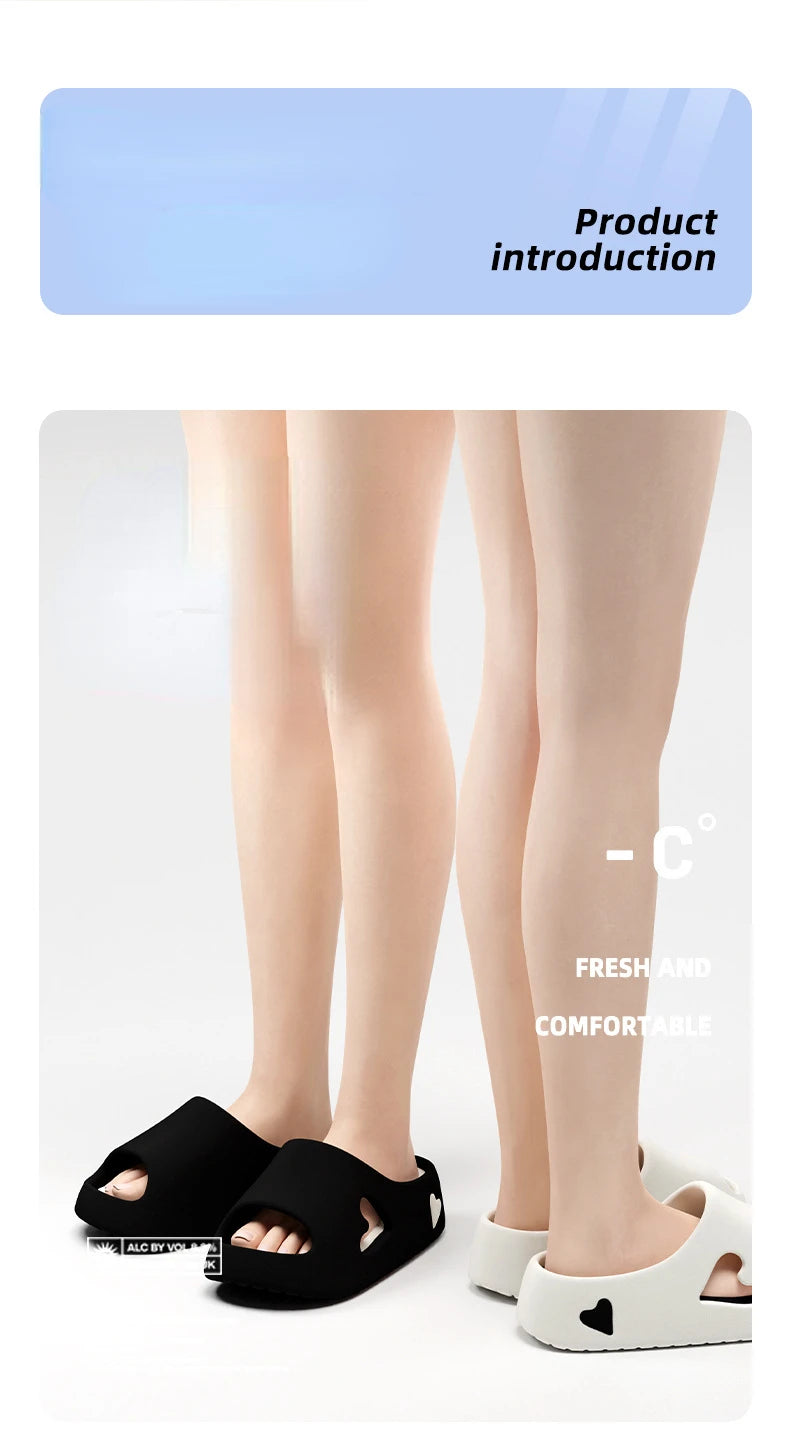 Summer Indoor Outdoor Women Sandal Platform Style Soft EVA Non Slip Love Design Home House Slippers Beach Slides Flip Flops shoe